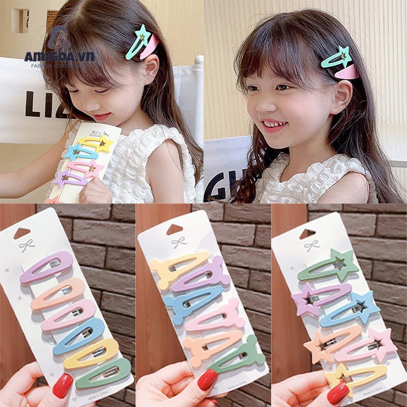 ✨✨Set 6 Kẹp Tóc Màu Sắc Kẹo Ngọt Cá Tính Dành Cho Nữ