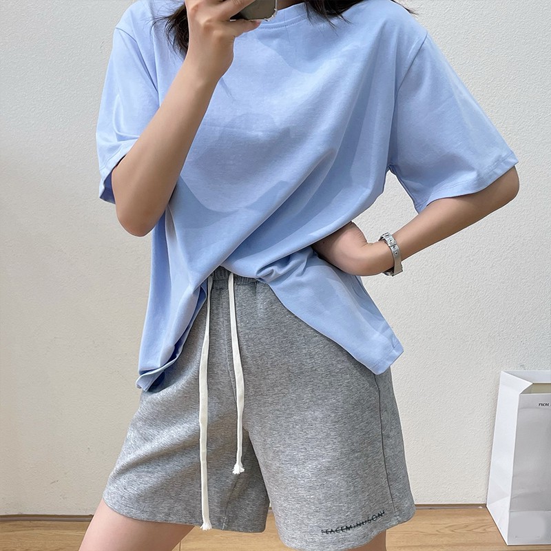 Quần Short, Đùi PEACEMINUSONE Nỉ Da Cá, Quần Short Form Rộng Nam Nữ Unisex, LOHA