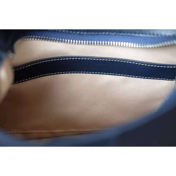 BERRY- Túi đeo chéo, đeo vai da bò thật màu xanh navy IT05-711