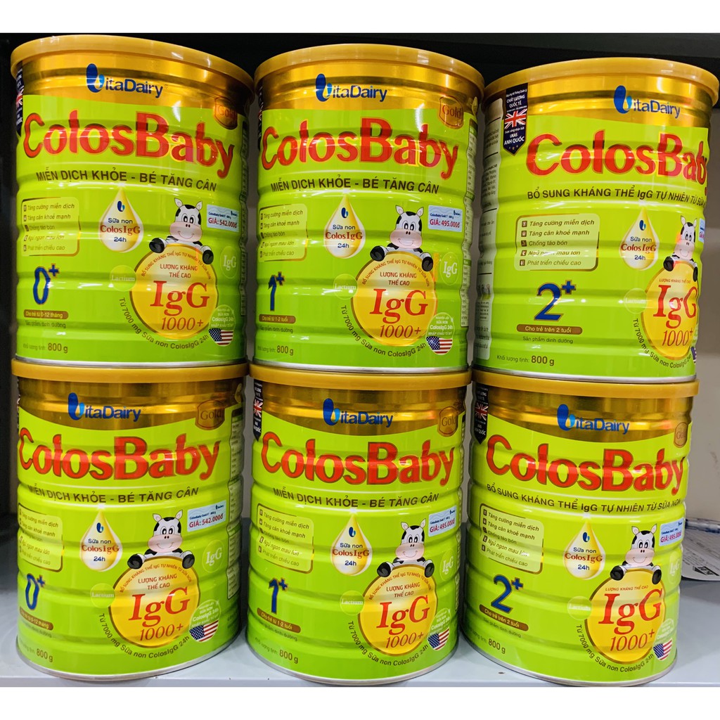 Sữa Colosbaby 1000 IgG Gold 2+_800gr (Date mới nhất)