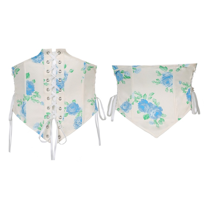 Áo corset croptop phong cách vintage quyến rũ dành cho nữ