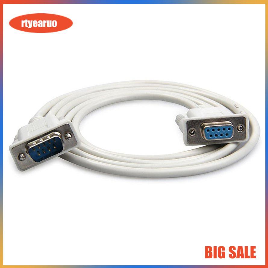 1.5M DB9 9 Pin Male To Female RS232 Serial Cable Directly Connected