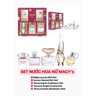 THANH LÍ SET NƯỚC HOA MACY's NỮ 5 MÓN  (Sẳn)