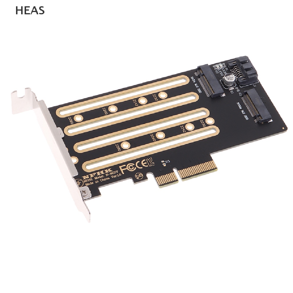 He Nvme m.2 SSD to PCIe 3.0 4.0 x4 adapter card SATA m.2 SSD to SATA adapter card id