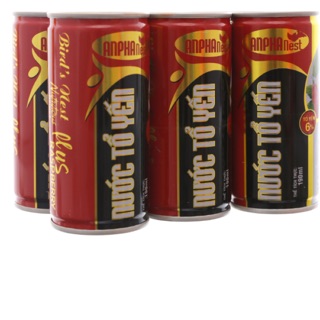 Nước yến Sài Gòn Anpha vị phúc bồn tử 190ml (Lốc 6 lon)