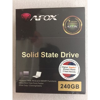 Ổ cứng SSD 240GB AFOX 2.5in CHÍNH HÃNG bảo hành 36 tháng
