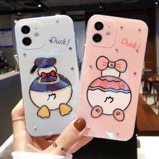 DONALD DUCK Ốp Lưng In Hình Vịt Donald / Daisy Đáng Yêu Cho Iphone 7p 8p 11 12 Pro Max X Xr Xs Max