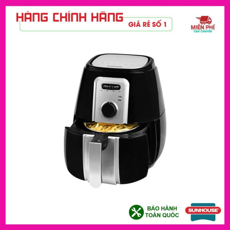 Nồi chiên không dầu 3L Sunhouse SHD4025B, Nồi chiên không dầu Sunhouse công nghệ Rapid Air.