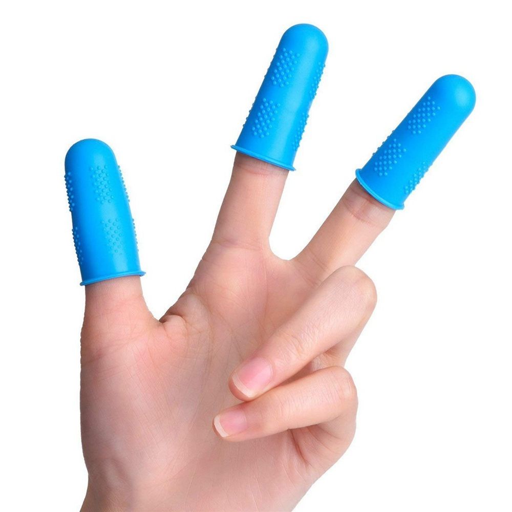 Set 3/ 5 đầu bọc ngón tay bằng silicone chịu nhiệt độ cao chống trượt tiện dụng khi dùng súng bắn keo