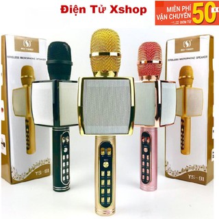 Mic karaoke bluetooth không dây ys 91, micro hỗ trợ ghi âm hát chuẩn - bh 6 tháng
