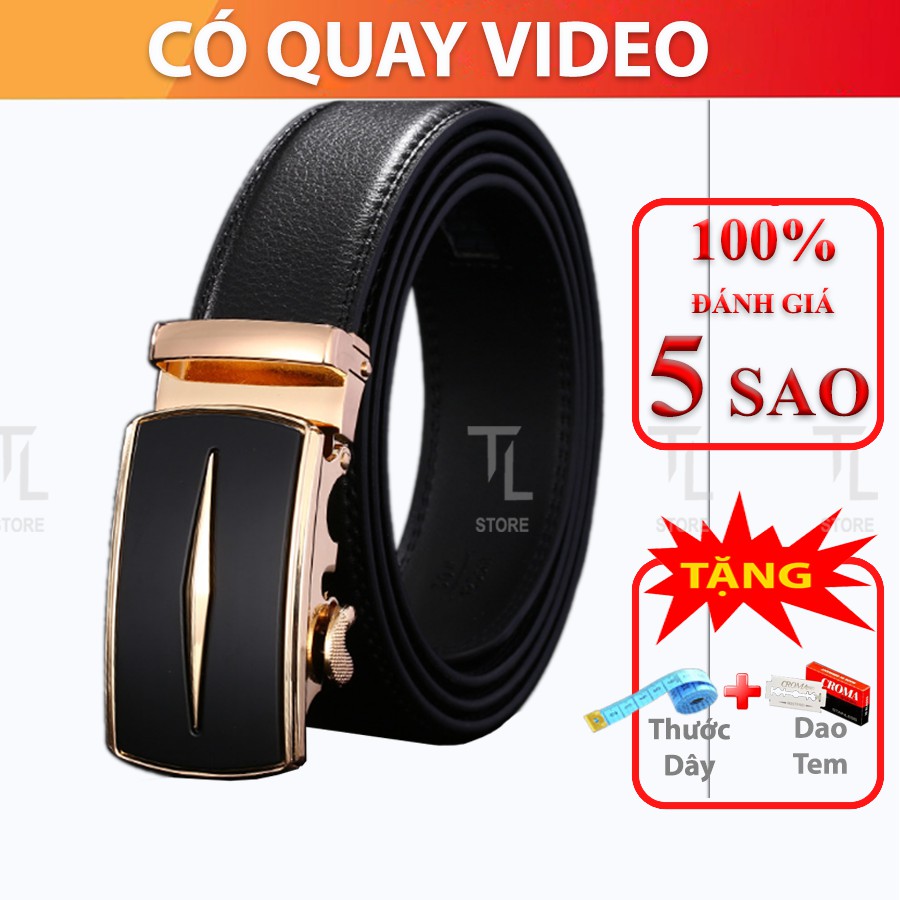 Thắt Lưng, Dây Nịt Da Nam Sv01 Cao Cấp, Khóa Kim Loại Tự động, Bản 3,5cm, Dùng Cho Thời Trang Công Sở,  Mặc Quần Âu