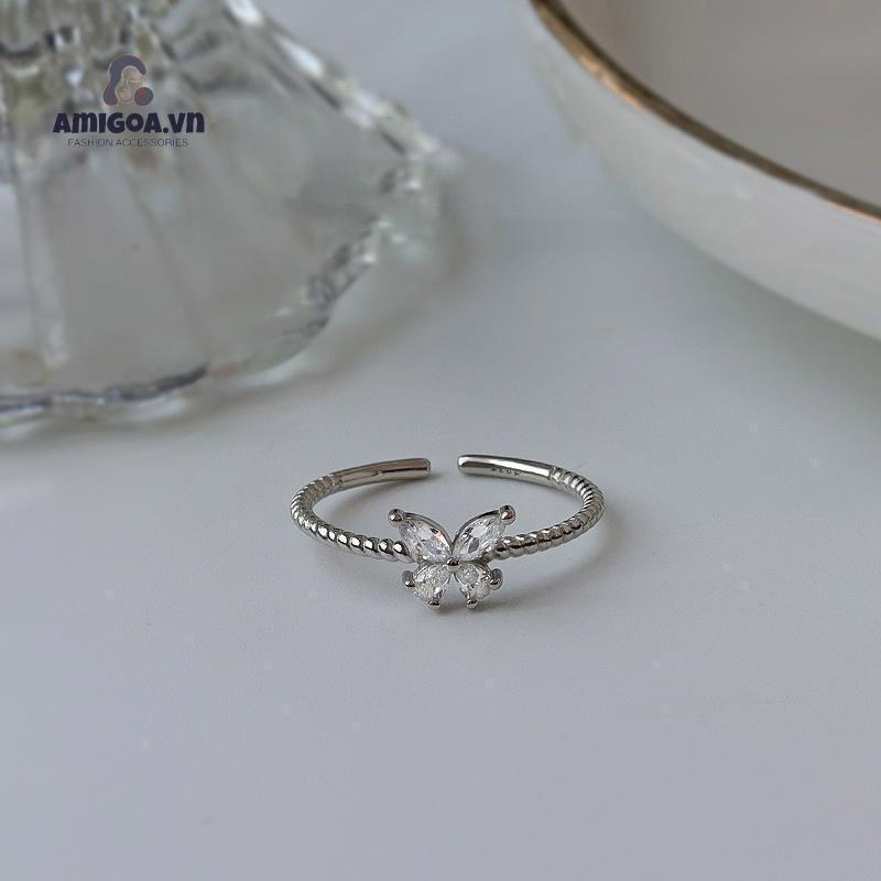 ✨✨Nhẫn bướm đính đá xinh bạc 925