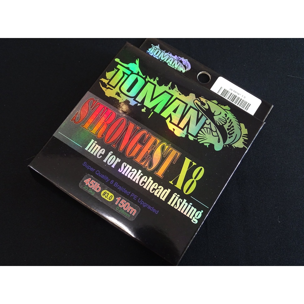 Dây câu cá Toman X8 150m Hàng Chính Hãng