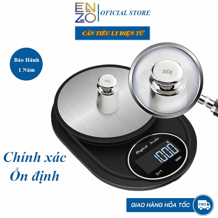 [ HOT ] Cân Tiểu Ly Điện Tử Cao Cấp, Cân Điện Tử Nhà Bếp Mini Làm Bánh Chính Xác, Sai Số Thấp, Độ Bền Cao