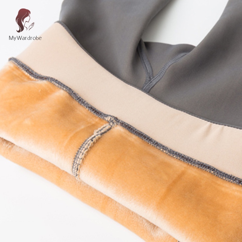 ETXK Winter Warm Fleece Pantyhose Lined Natural Skin Color Leggings Slim Stretchy Tights for Women Outdoor