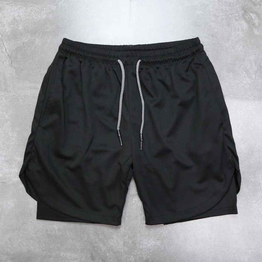 QUẦN TẬP GYM THỂ THAO - QUẦN SHORT 2 LỚP - SALE XÃ HÀNG