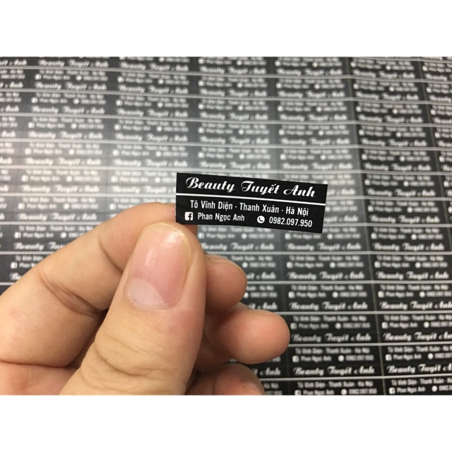 Combo 1000 tem dán thân son 3x1cm