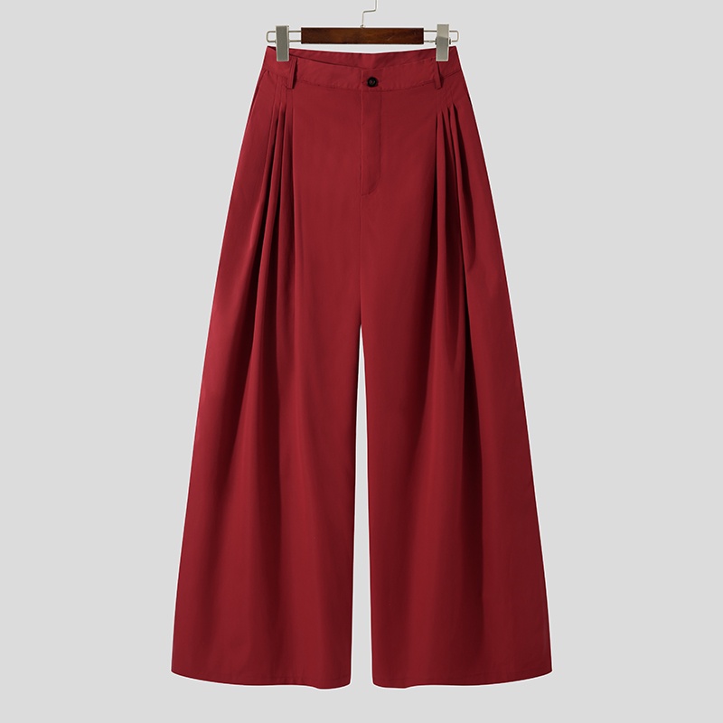 Quần Baggy Lưng Cao Ống Rộng Màu Trơn Size S-5XL Thời Trang Cho Nam