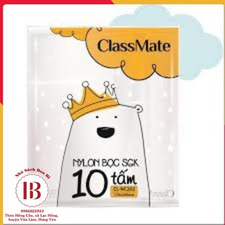 [Tăng kèm 10 nhãn vở] 10 Cái bọc sách, vở ô ly cấp 1 khổ 17cm x 24cm HẢI HÀ CLASSMATE