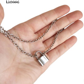 Dây chuyền nam mặt ổ khóa kim loại không rỉ