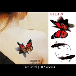 Hình xăm dán bướm B159