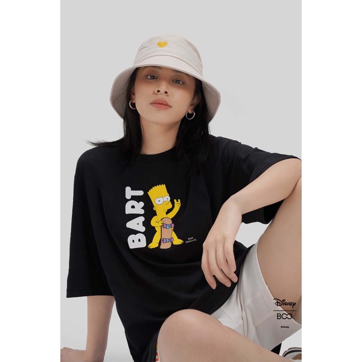 Áo Thun BOO Unisex Dáng Ovesized, Vải Cotton Cao Cấp In Graphic Bart Slake The Simpsons BZL