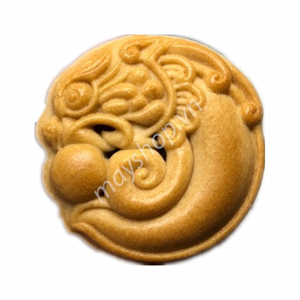 Khuôn trung thu 1 mặt Rồng ngậm ngọc (75g)