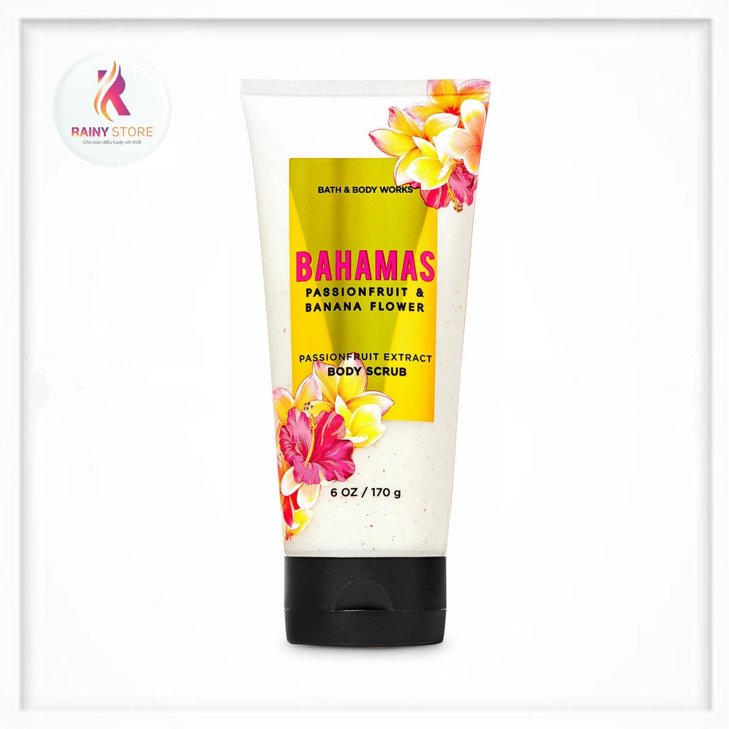 Tẩy tế bào chết toàn thân Bath & Body Works Bahamas Passionfruit & Banana Flower 170g