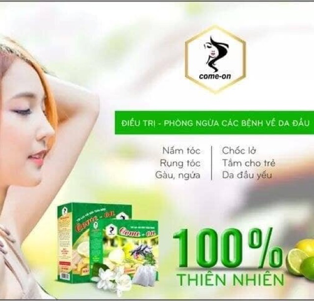 DẦU GỘI THẢO DƯỢC TÚI LỌC TRỊ GÀU,NẤM,RỤNG TÓC COME ON