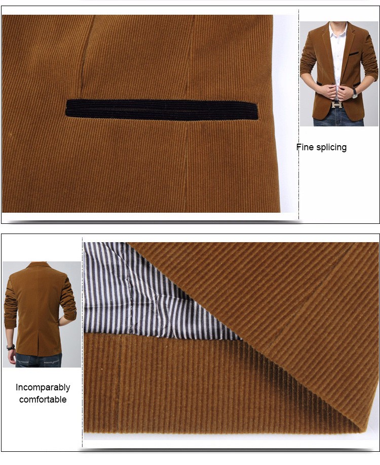 Áo khoác vest một hàng nút ôm dáng phong cách doanh nhân lịch lãm thời trang dành cho nam