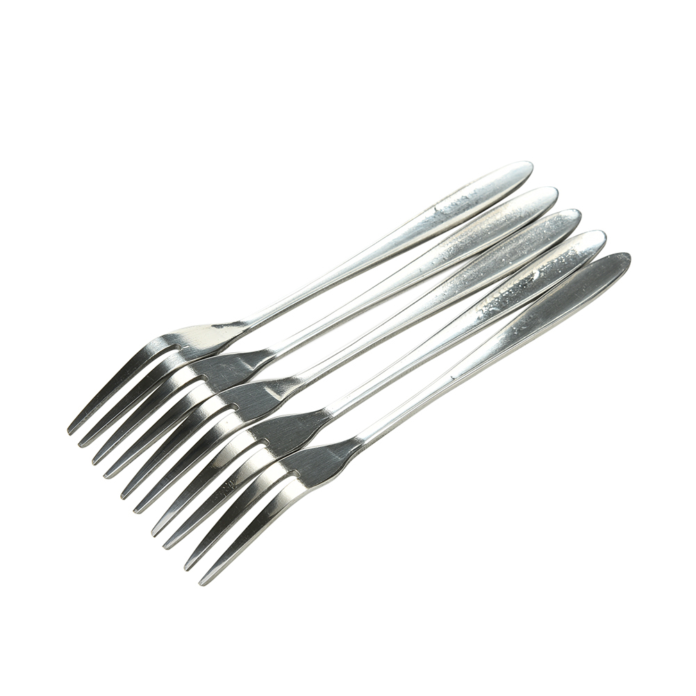 5/ 10 Nĩa ăn trái cây bằng thép không gỉ tiện lợi