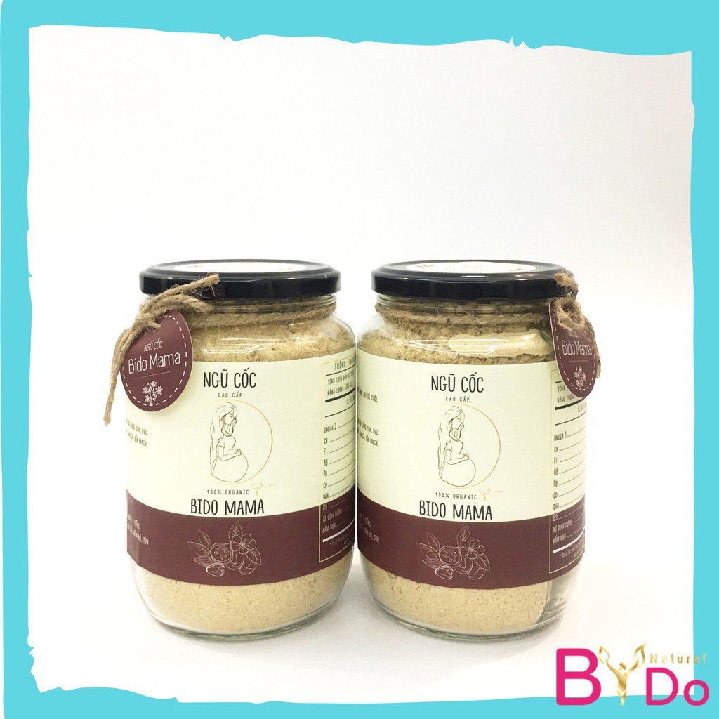 [ TẶNG VÒNG DÂU TẰM  ]❤Combo 2 hộp Ngũ cốc bầu cao cấp Bido Mama siêu dinh dưỡng 600gram, ❤25 loại hạt dinh dưỡng