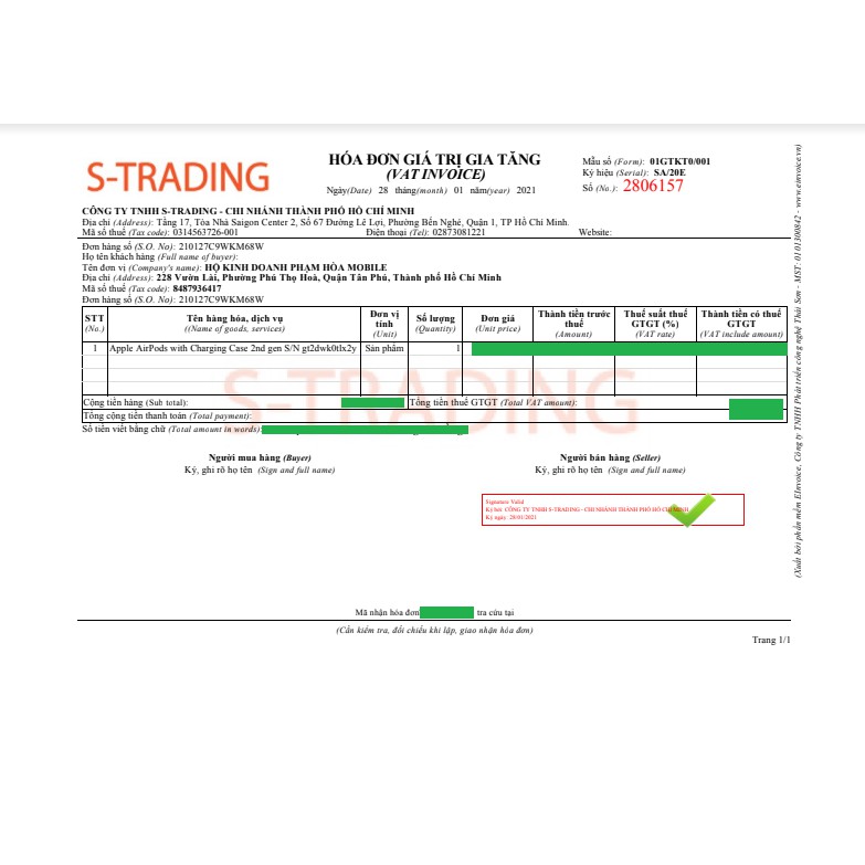 Bán lẻ 1 bên tai nghe Apple Airpod 2