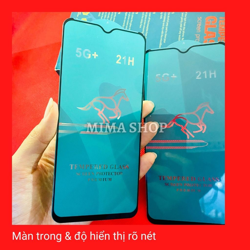 Kính cường lực Xiaomi Redmi Note 8/Note 8 2021/Note 8T Full màn cao cấp OG+ độ cứng 21H Siêu mượt [MIMA]