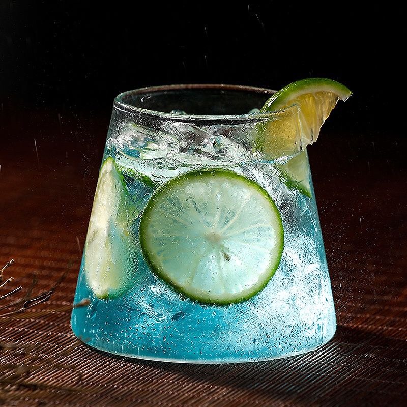 Ly Thủy Tinh Trong Suốt Chịu Nhiệt Cao Cấp Uống Cà Phê/ Trà Sữa/ Cocktail/ Yogurt/ Kem Kiểu Hàn Quốc Decor Xinh Xắn