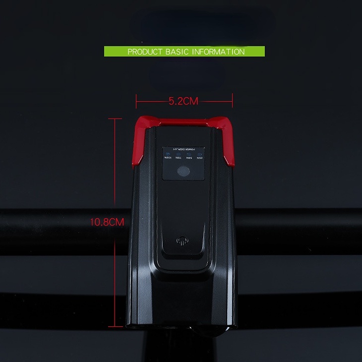 Đèn pha xe đạp thông minh MOSOWORLD 4000mah có còi 800lm