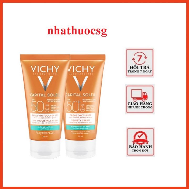Kem Chống Nắng Vichy Capital Soleil Velvety  /Emulsion