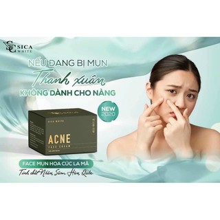 Face mụn la mã acne sica white