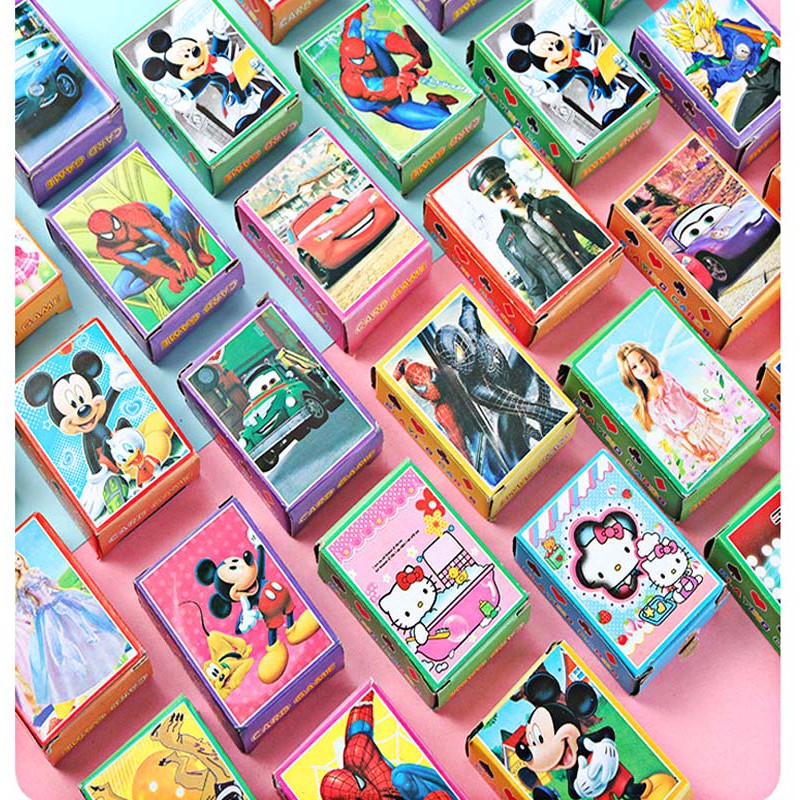 Bộ bài hoạt hình in hình mini nhiều mẫu 54 lá in hình anime manga dễ thương siêu độc đáo