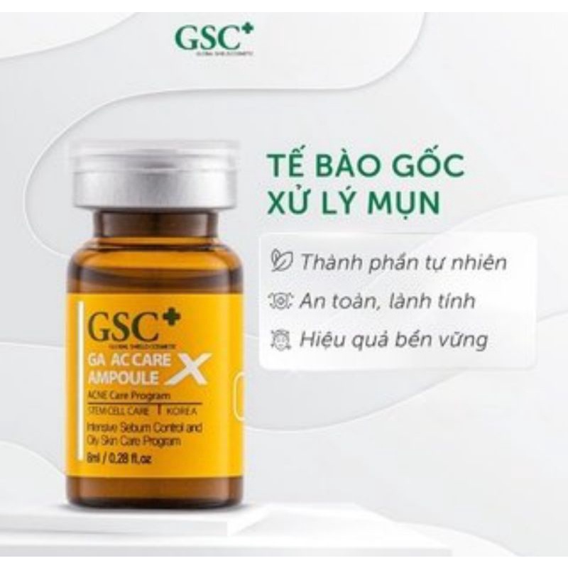 1 lọ Tế bào gốc xử lý mụn GSC Hàn Quốc 8ml giảm mụn tái tạo da chuẩn Hàn Quốc