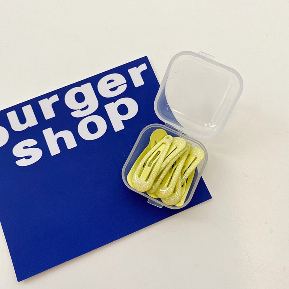 Set 10 Kẹp Tóc Nhựa Epoxy Hình Búp Bê Nhiều Màu Sắc Dễ Thương Cho Bé 3cm