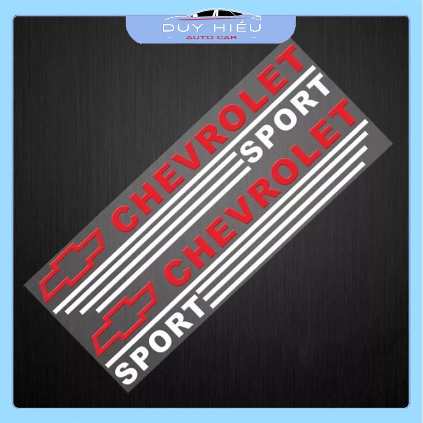 Bộ 2 Tem Dán Gương Chiếu Hậu ô tô Chevrolet new