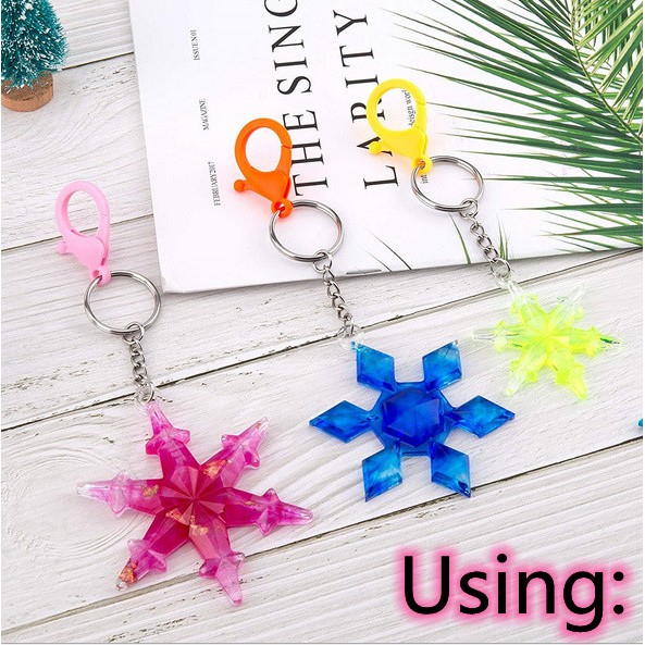 Set 10 Móc Khóa Tôm Hùm Bằng Nhựa 20x35mm Dùng Làm Trang Sức DIY