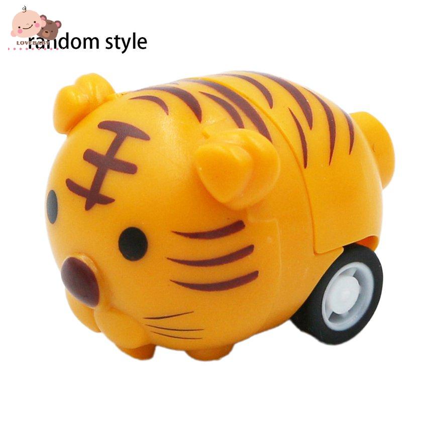 [HOT]Animal Mini Pull Back Car Plastic Puzzle Toy Inertial Mini Car Children Toys