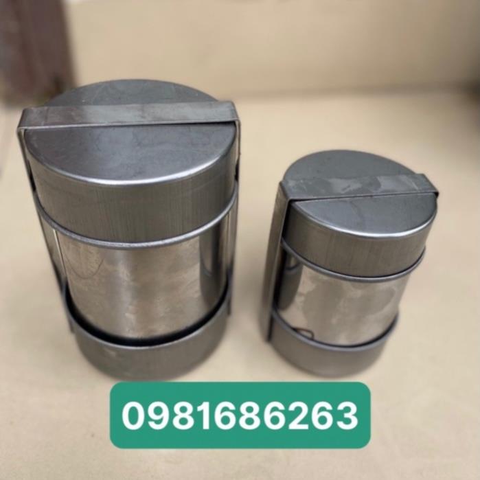 Khuôn làm giò lụa nắp thụt inox, khuôn làm giò lụa nắp thụt inox giá sỉ, khuôn giò inox loại 0,5kg- 1kg