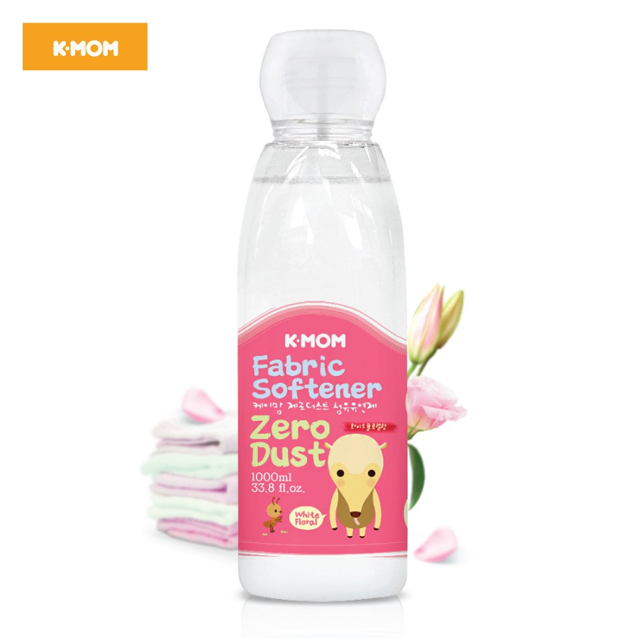 Nước xả vải Rezo Dust K-Mom Hàn Quốc siêu mềm dịu nhẹ chai 1L