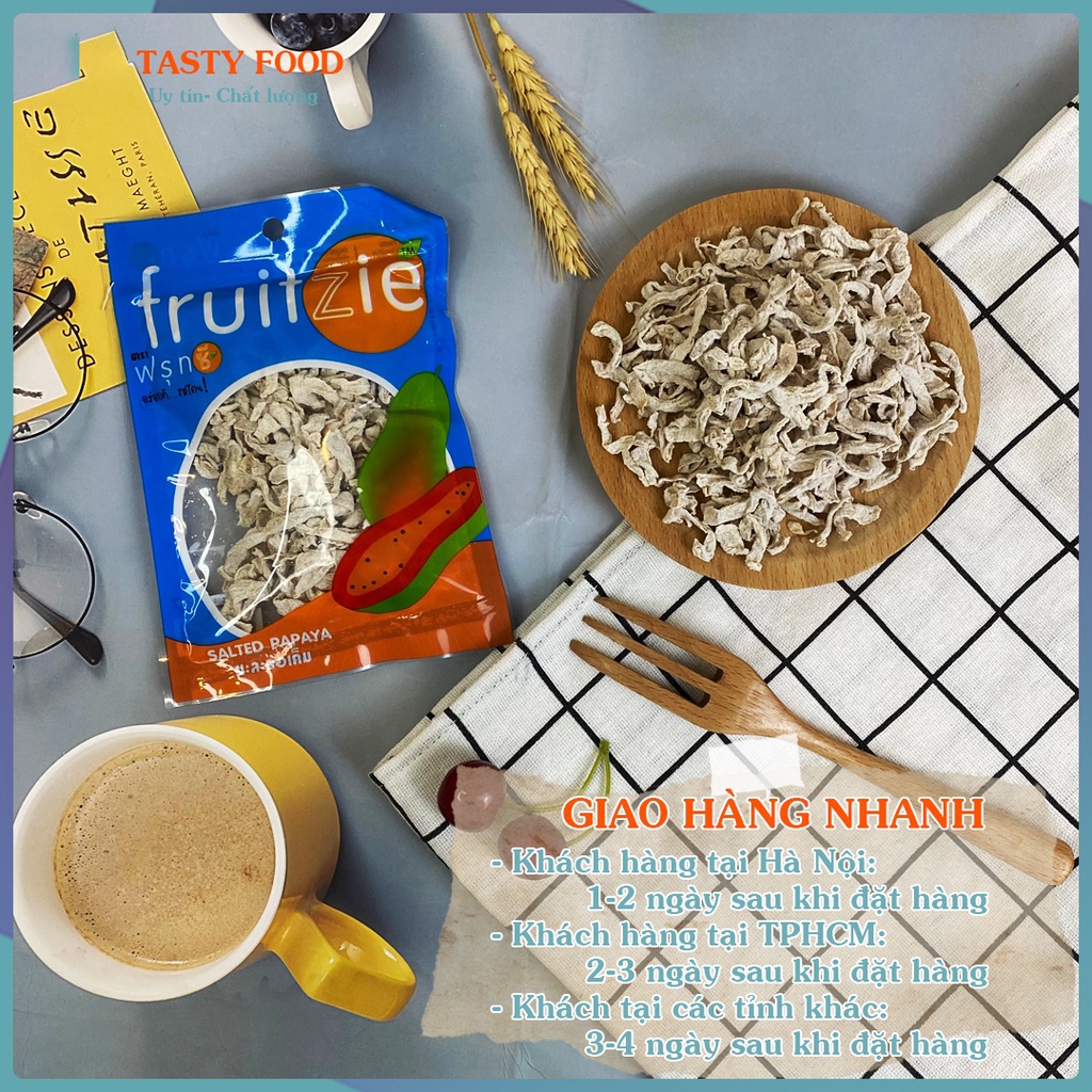 Ô mai giun gói 50g, ô mai dây nhập khẩu Thái Lan chính hãng đồ ăn vặt Tasty Food