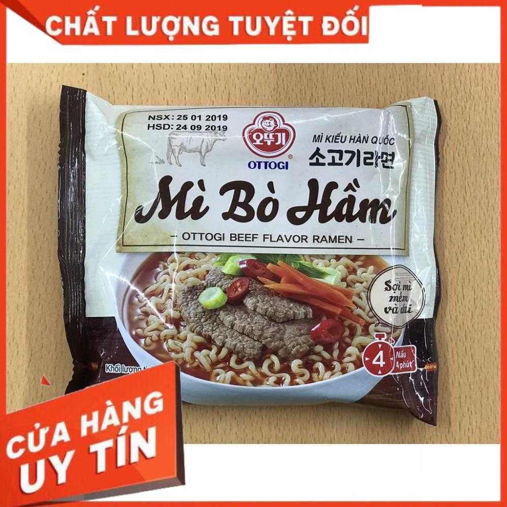 Siêu sale -  MÌ BÒ HẦM OTTOGI 120G . Hàng hot.