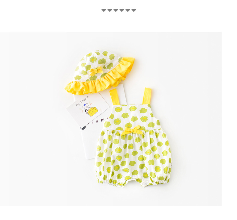 Jumpsuit Sát Nách Cho Bé Gái Từ 0-24 Tháng Tuổi