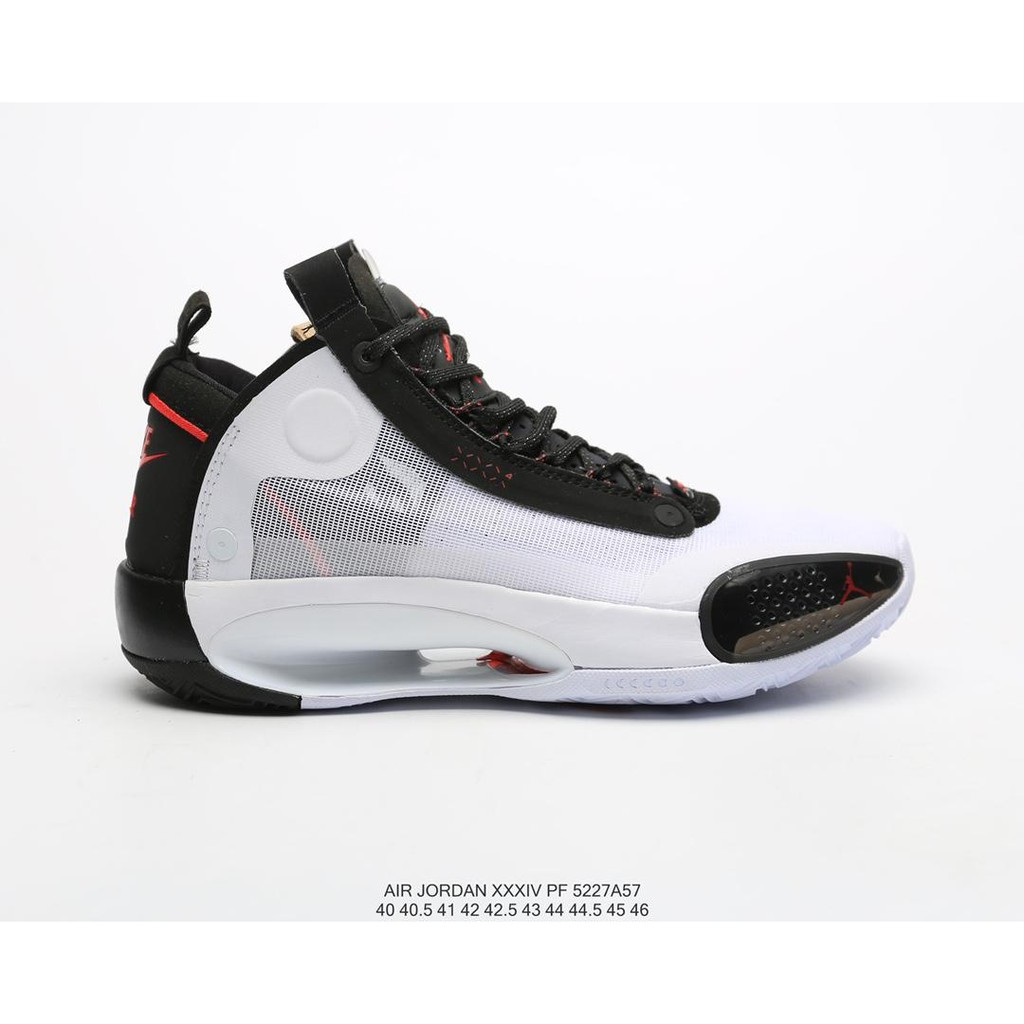 Nike Air Jordan 34 Bred NRG Sneakers Giày bóng rổ Giày nam BQ3381-100